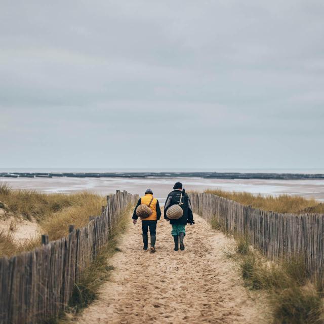 Plage d'Annoville en hiver