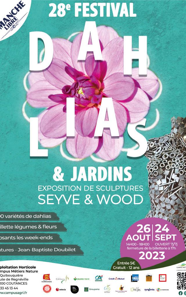 Affiche Festival Dahlias 2023