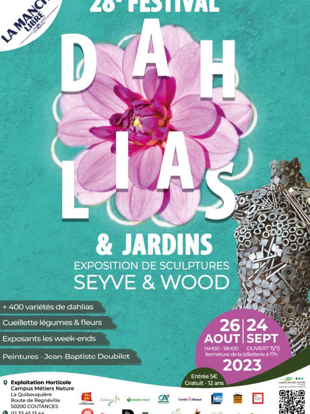 Affiche Festival Dahlias 2023