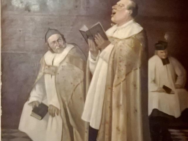 Chantres Dans Une Sacristie Xixe Siecle Association Diocesaine Cliche J F D