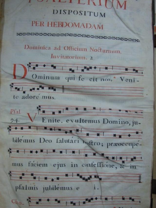 Psautier Fin Xviiie Manuscrit Au Pochoir Bibliotheque Diocesaine Cliche J F D
