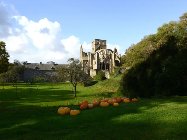 Abbaye de Hambye en automne