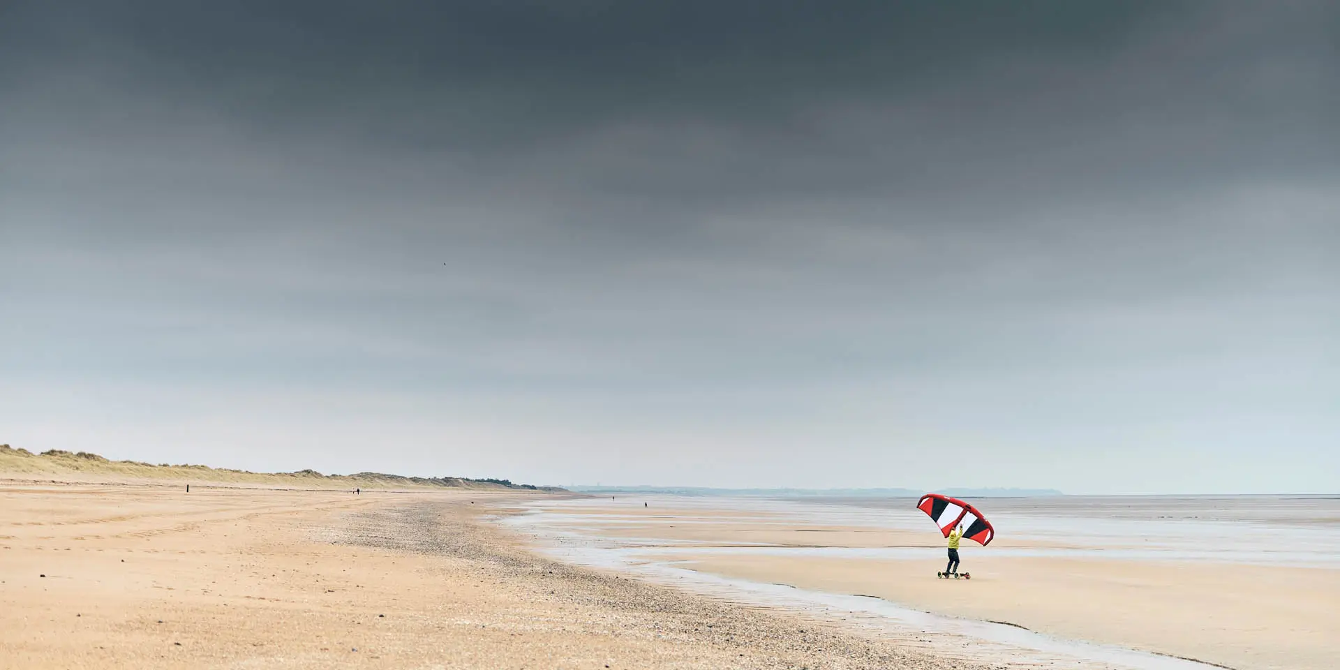 Plage de Hauteville sur Mer en hiver