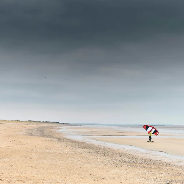 Plage de Hauteville sur Mer en hiver