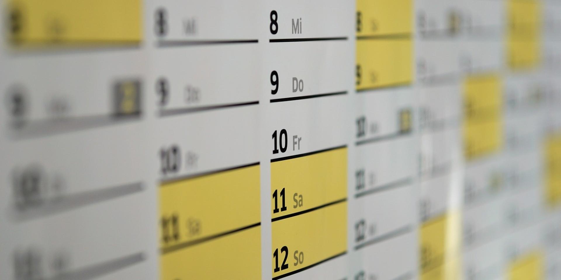 Calendrier De Declaration Des Animations En Ligne
