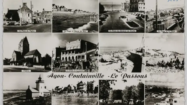 Port de plaisance avec voiliers amarrés, bâtiments en arrière-plan et terrasses animées au crépuscule
