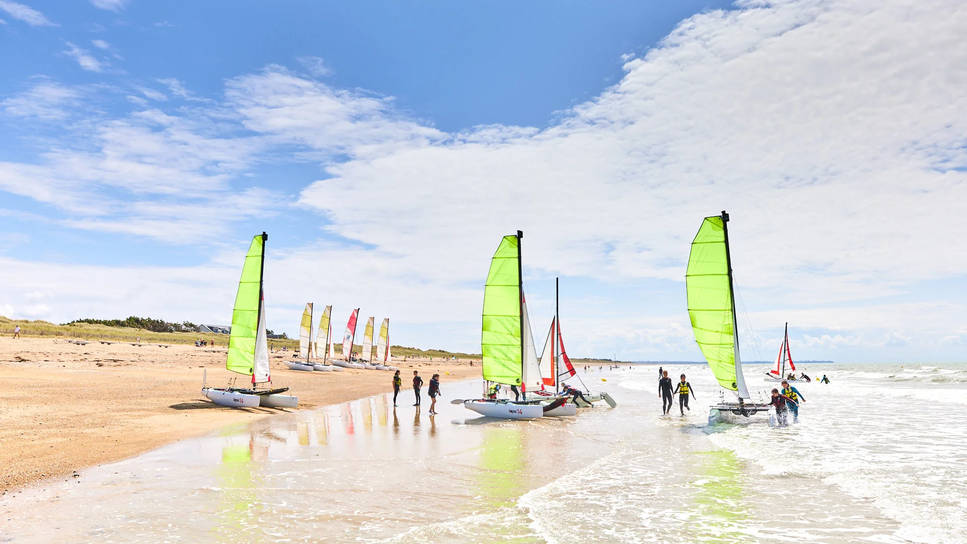 Plage de Hauteville sur Mer voile