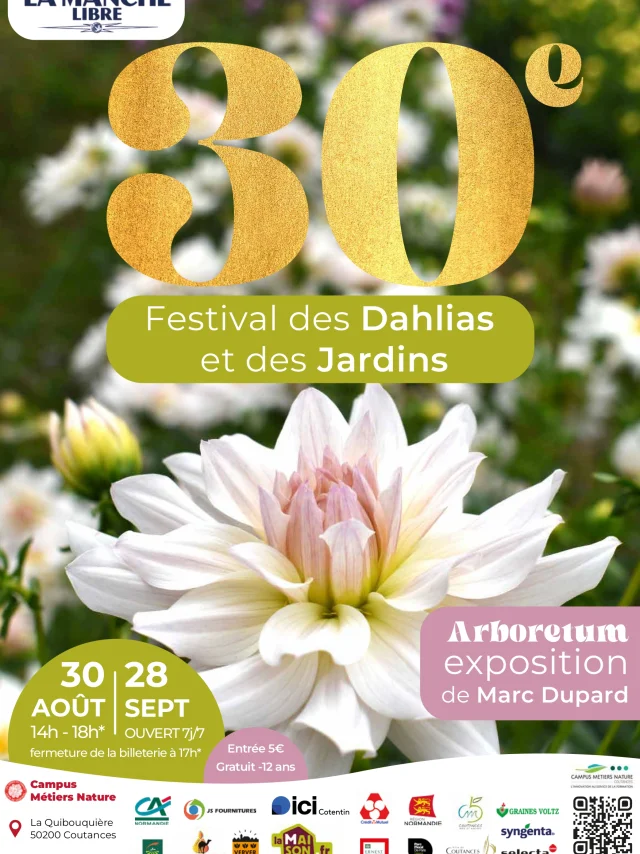 Affiche Festival Dahlias 2025