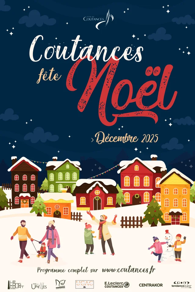 Affiche Coutances Fete Noel 2025