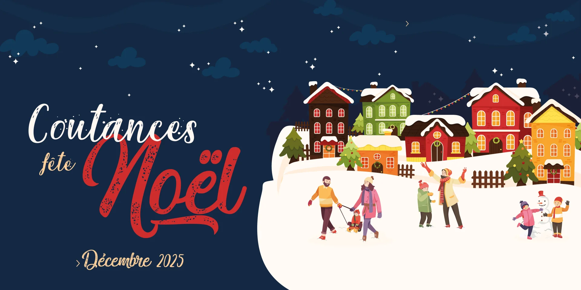 Coutances Fete Noel : bannière de l'événement