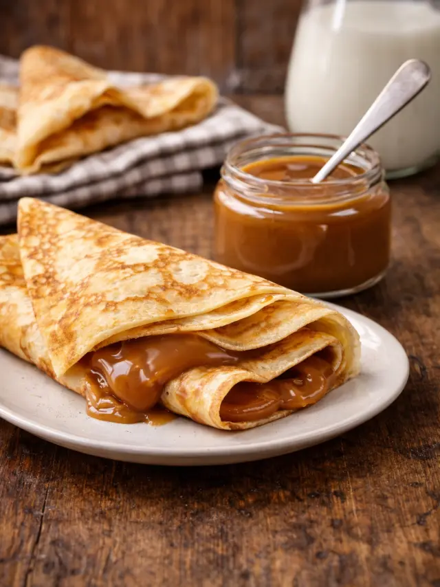 Crepes A La Confiture De Lait De Normandie