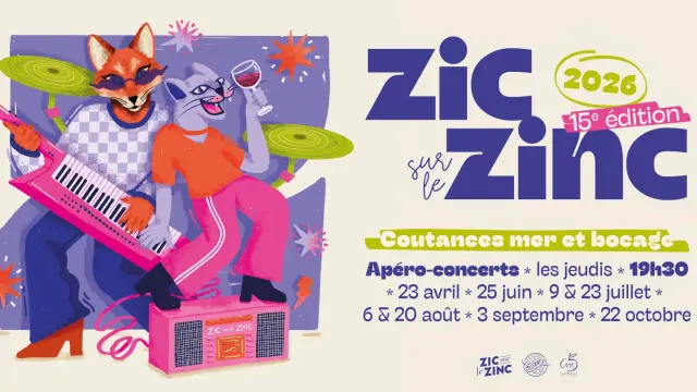 Affiche 2026 Zic sur le Zinc - Bandeau