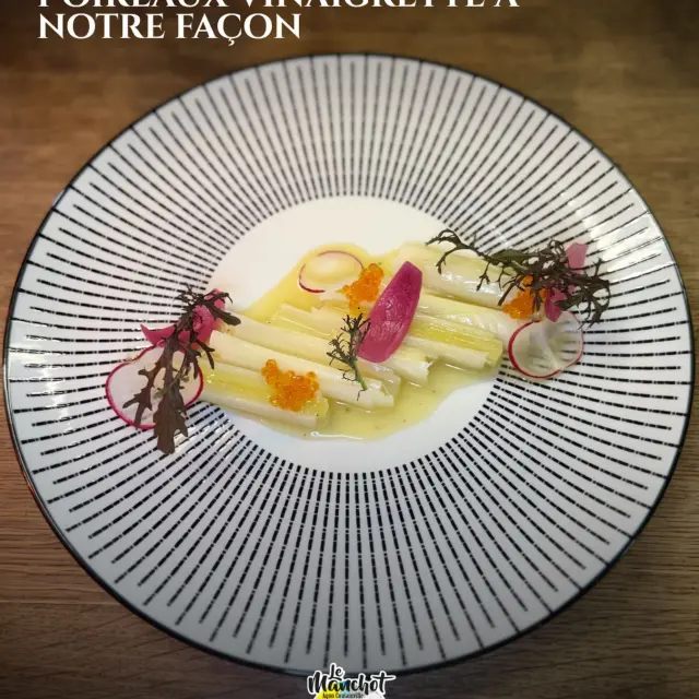 Assiette d'un restaurant Le Manchot à Agon Coutainville