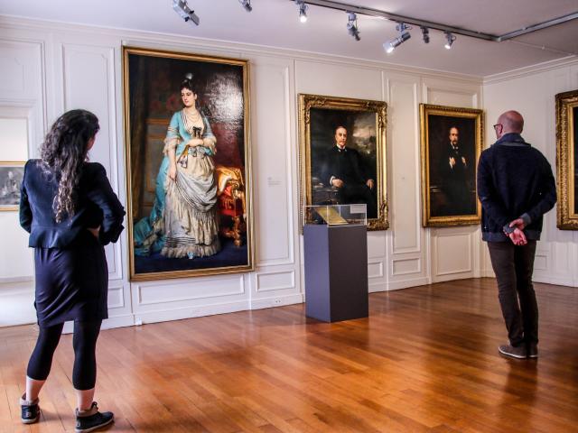 Portrait room at the Musée de l'Homme et de l'Industrie, Le Creusot