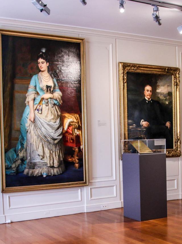 Salle des portraits au Musée de l'Homme et de l'Industrie, Le Creusot