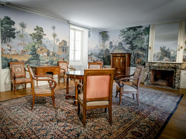 The Salon des Deux Amériques at the Château de la Verrerie, Le Creusot.