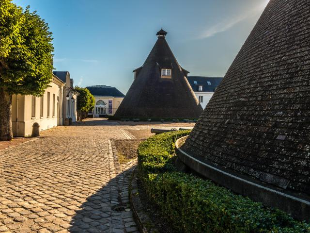 The former crystal glassworks furnaces, now Château de la Verrerie, Le Creusot.