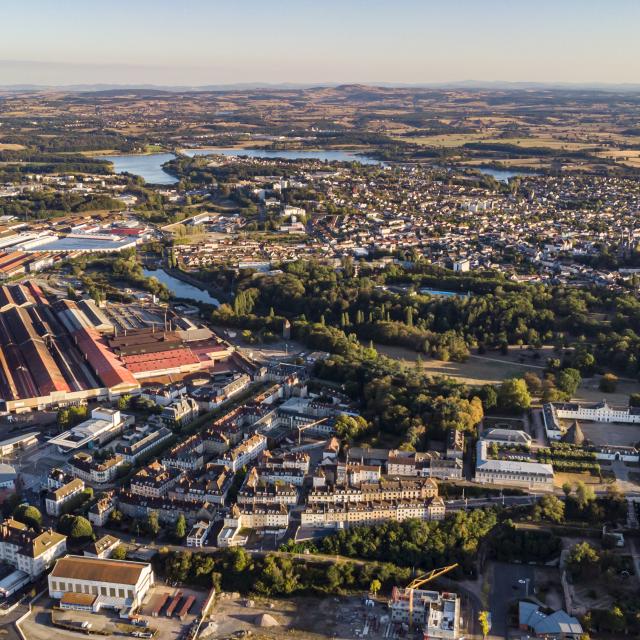 Vue générale du Creusot.