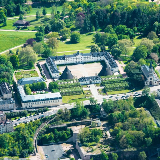 Aerial view of Château de la Verrerie, Le Creusot.