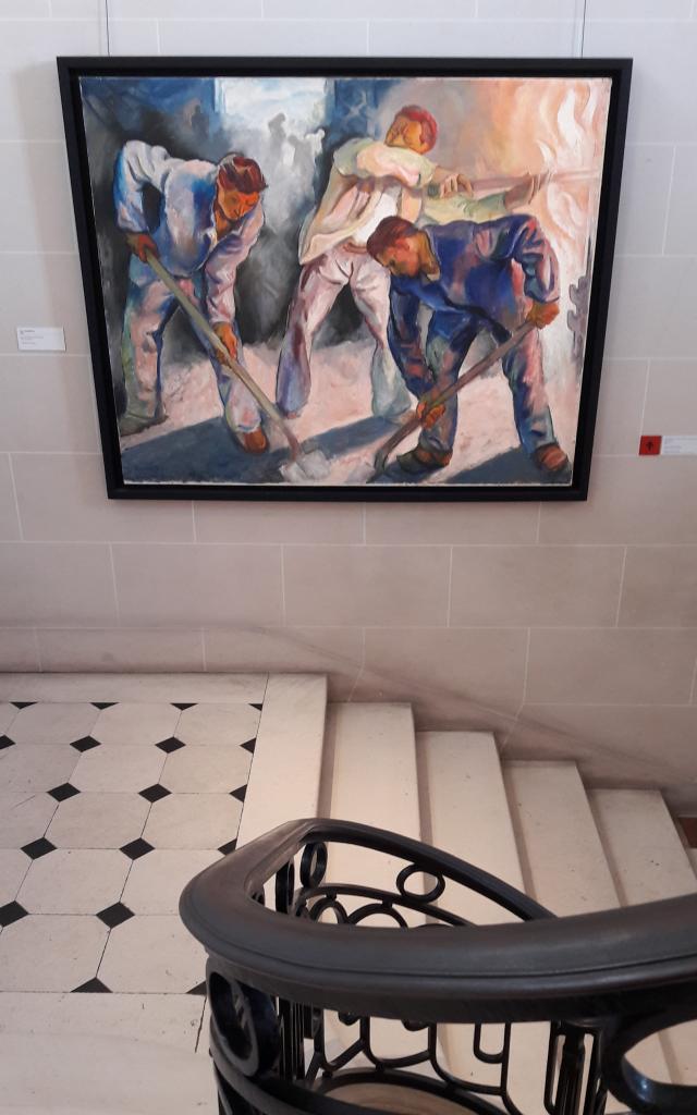 Painting by Raymond Rochette at the Musée de l'Homme et de l'Industrie, Le Creusot.