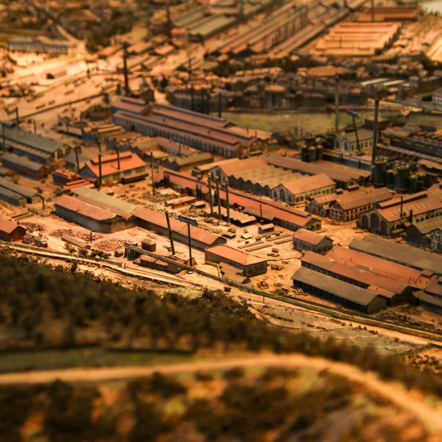 Plan-relief au Pavillon de l'industrie, Le Creusot.