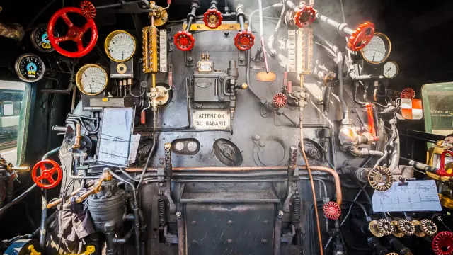 Detail of the boiler on the 241 P 17.