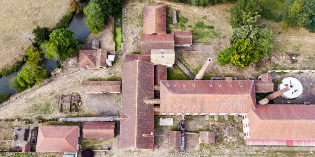 Aerial view of La Briqueterie, Ciry-le-Noble.