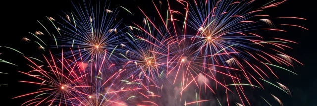 Feux d'artifice.