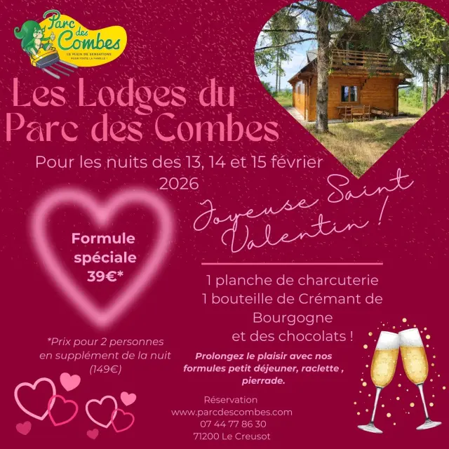 Saint-Valentin, Lodges Du Parc Des Combes, Le Creusot.