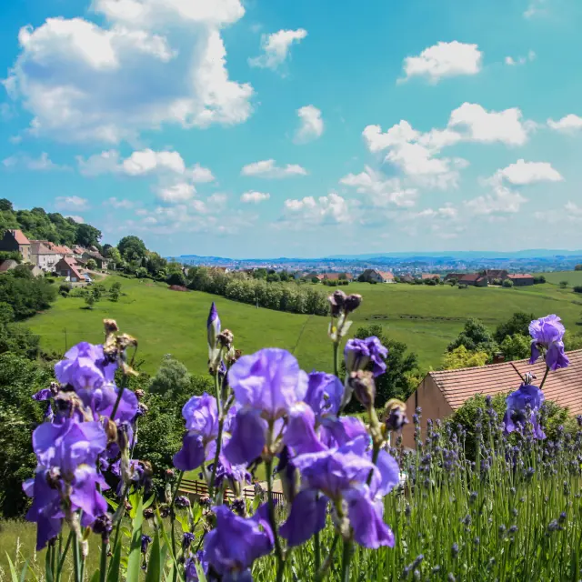 Panorama à Montcenis.