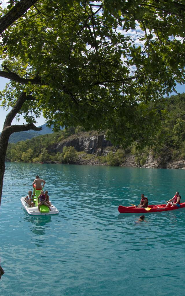 Canoe Lac Serre Poncon Alpes Lenaturographe