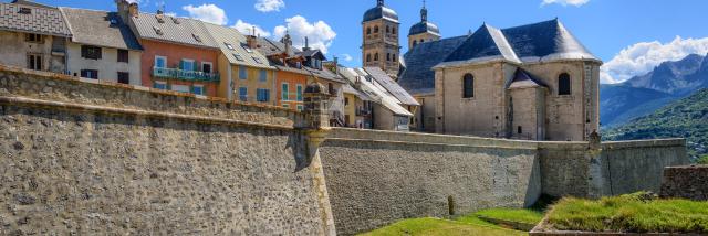 The Walls and the Old Town of Briancon, France