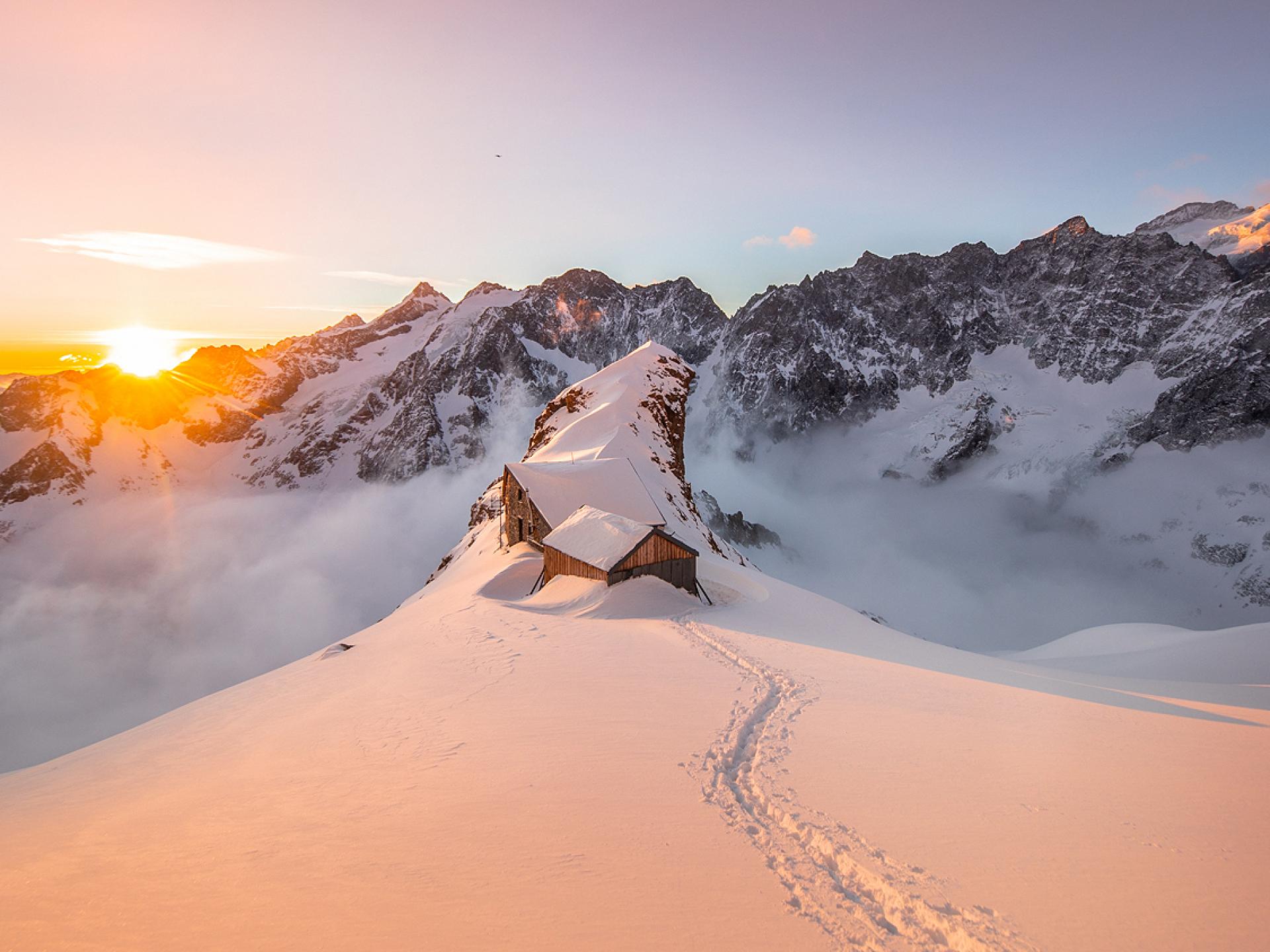 Mountaineering in France (French southern Alps) ProvenceAlpesCôte d