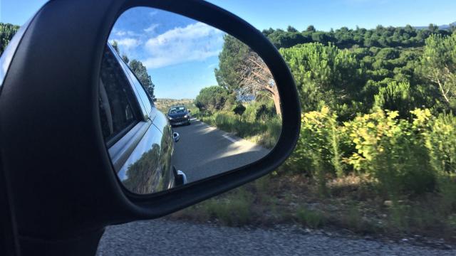 Rétro de voiture en Provence