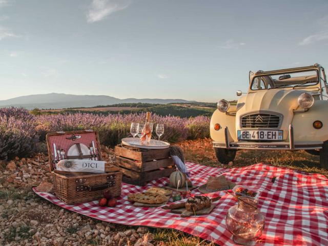Voiture Lavandes Yes Vintage Alpilles Provence