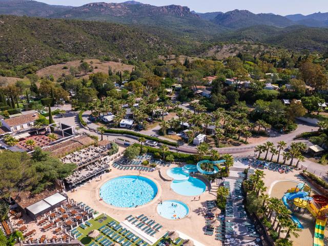 Vue Aérienne Camping Paysage Esterel Caravaning Saint-Raphaël Côte d'Azur