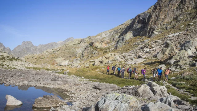 Wanderung am Ufer des Lac Autier im Mercantour