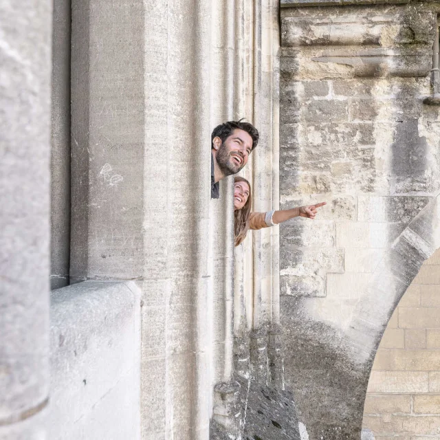 Window view Palais Des Papes Avignon Vaucluse