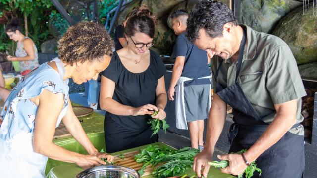 Atelier cuisine des Brèdes, La Réunion