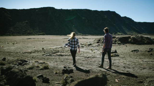 Plaine Des Sables- Volcan- Marcher Sur Mars