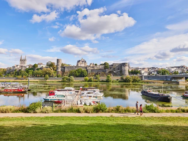 Bords de Maine vue sur le Château d'Angers