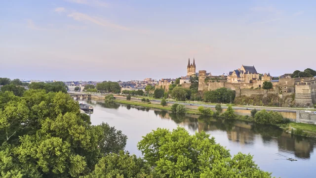 Aerial view of Angers