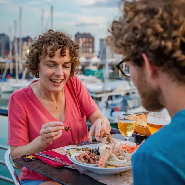 Repas Fruits De Mer Amoureux Port Dieppe Anibas Sma 1