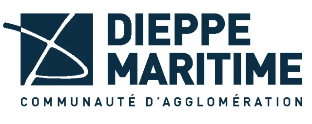 Dm Logo Monochrome Bleu