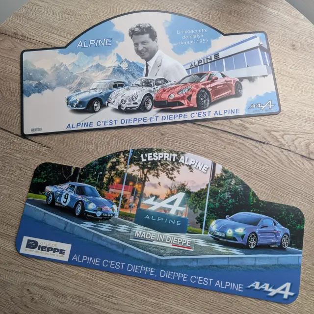 2 plaques Alpine, produits de la boutique