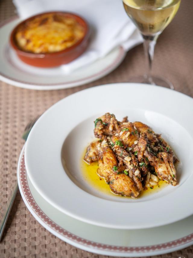 Assiettes de grenouilles cuisinée comme en Dombes