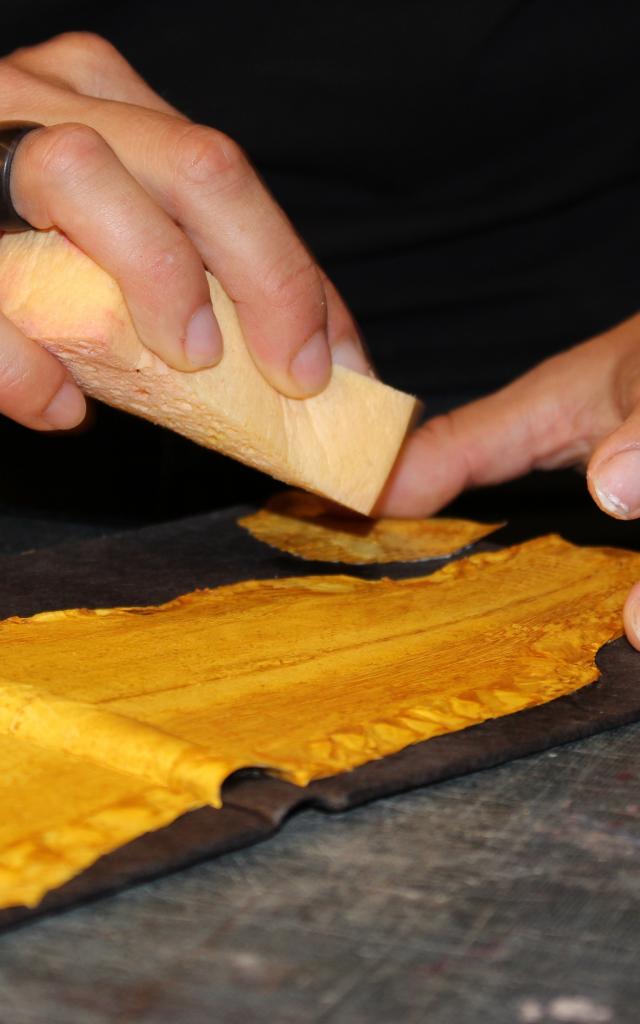 Reliure d'art couverture de livre en cuir de carpe - Atelier In Quarto