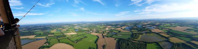 Vol en Montgolfière au dessus des étangs de la Dombes
