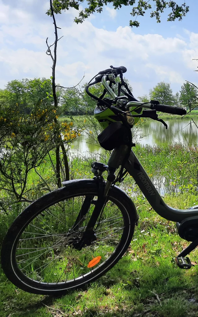 Circuit de balade à vélo au bord des étangs de la Dombes