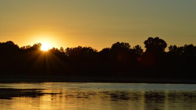 Coucher De Soleil Etang